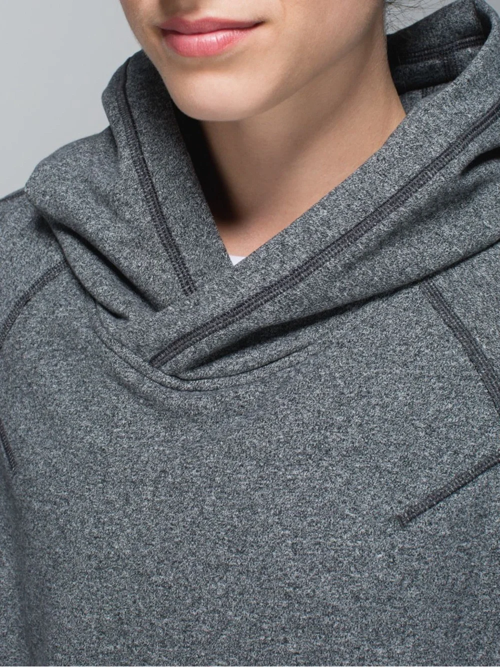 Lululemon Om & Roam Heathered Speckled Black Pullover Sweater